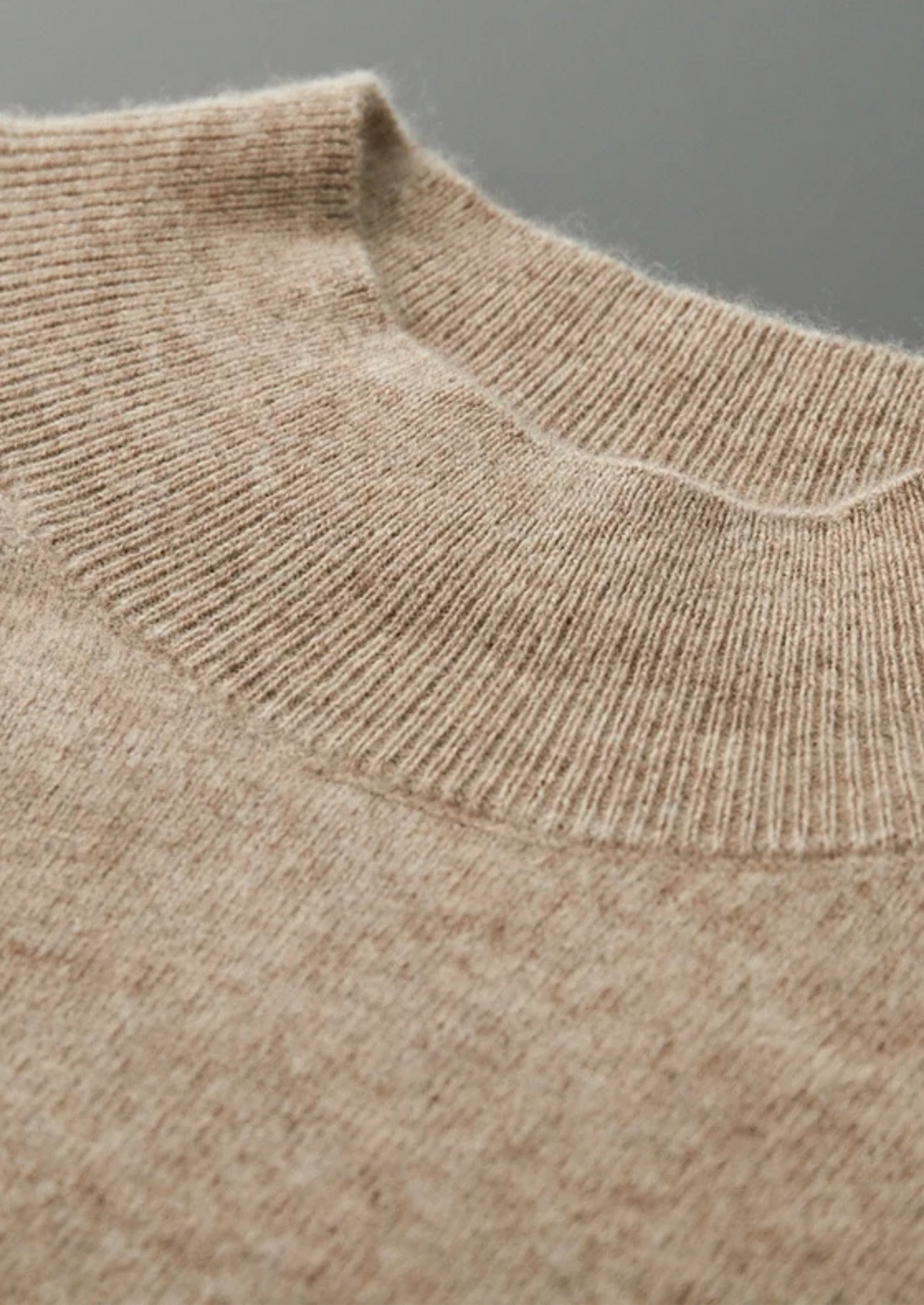 Pure Extra-Fine Merino Wool Raglan Mockneck | Portovelli