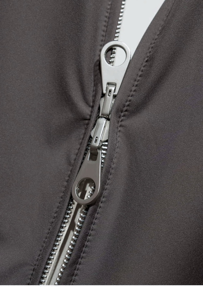 Fog Gray Technical Windbreaker Jacket | Portovelli