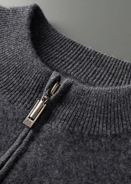 Pure Extra-Fine Merino Wool Striped Cardigan | Portovelli