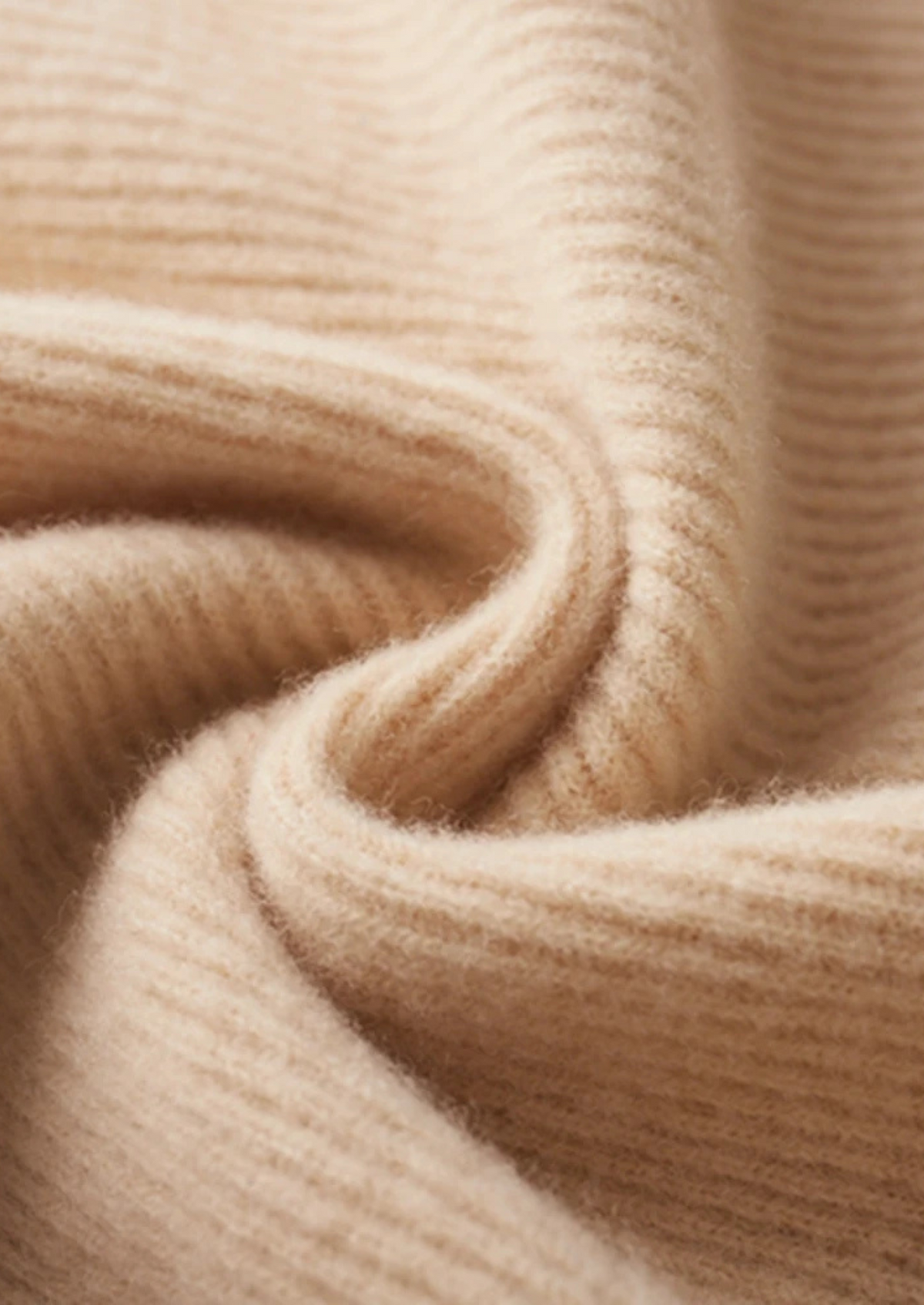 Pure Extra-Fine Merino Wool Ribbed Zip Cardigan | Portovelli