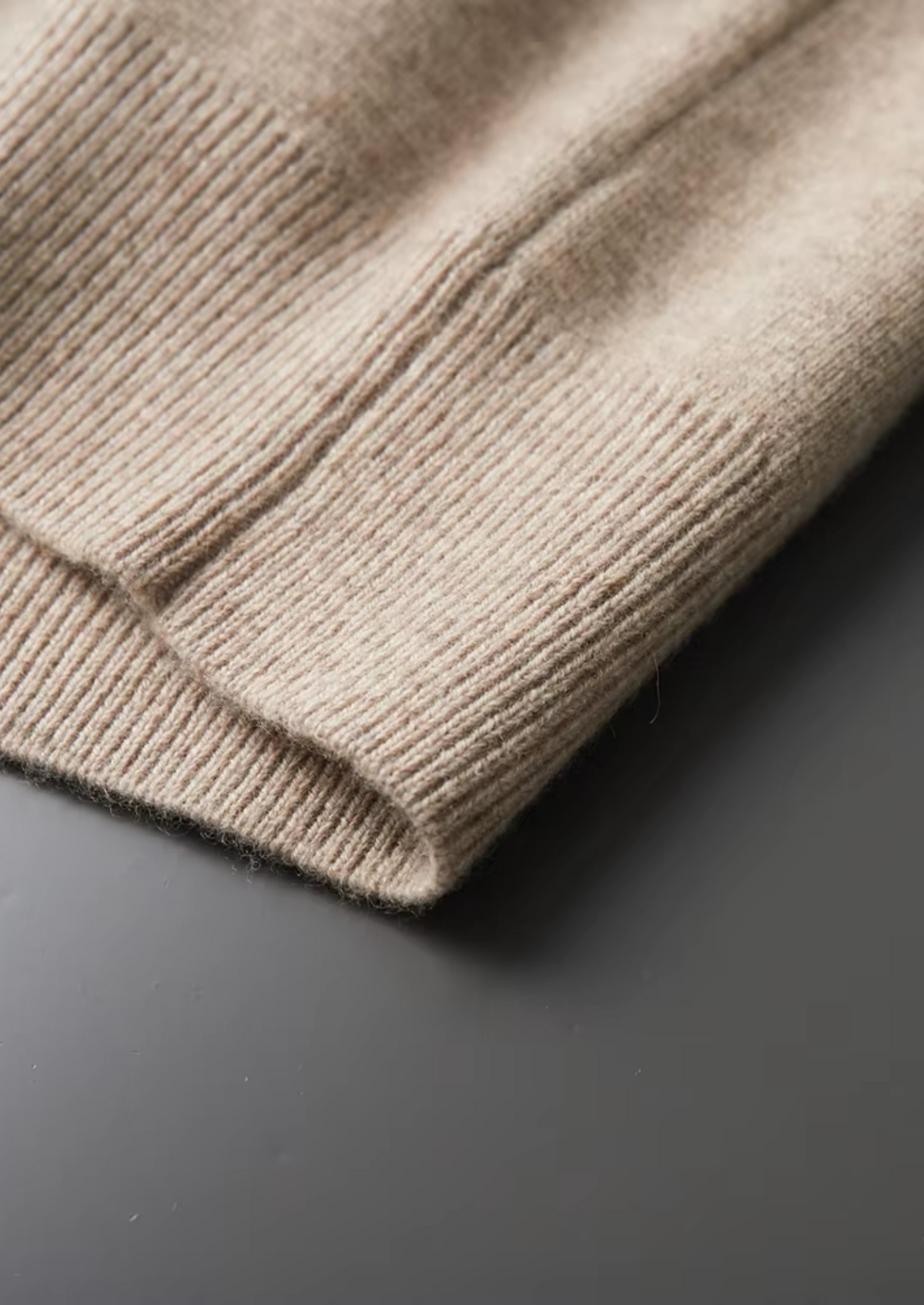 Pure Extra-Fine Merino Wool Zip Polo Cardigan | Portovelli