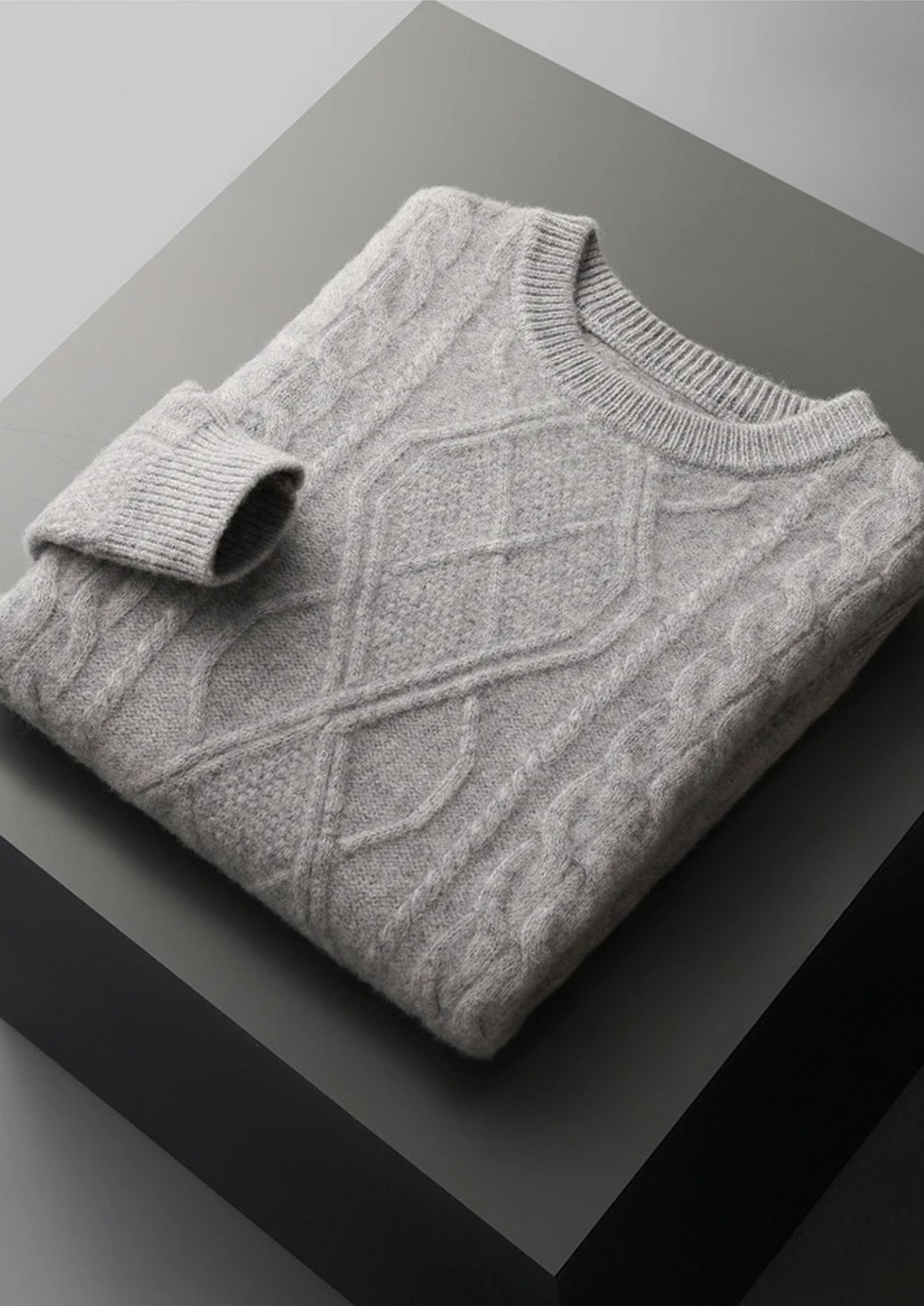 Pure Extra-Fine Merino Wool Wintertime Crewneck | Portovelli