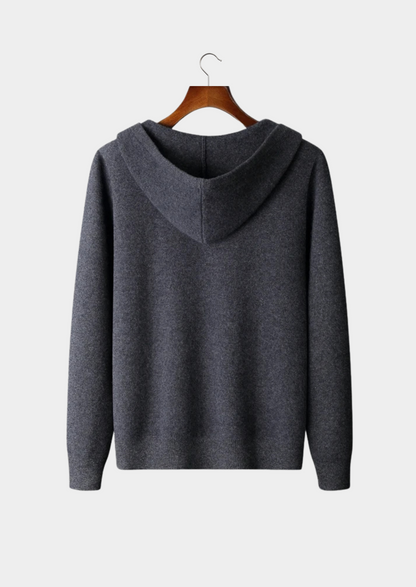 Premium Cashmere Zipper Hoodie | Portovelli
