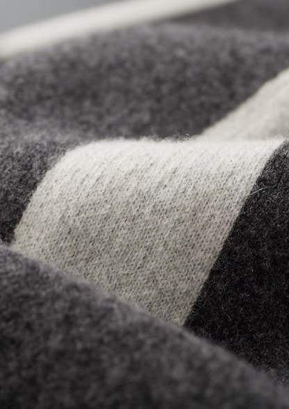 Pure Extra-Fine Merino Wool Wide Leisure Trousers | Portovelli