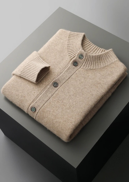 Premium Cashmere Button Cardigan | Portovelli