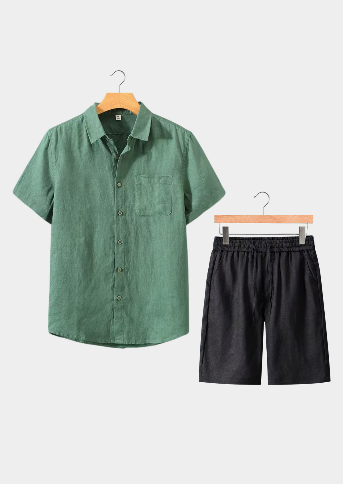 Dolcevita Shortsleeve Summer Set - Green/black | Portovelli