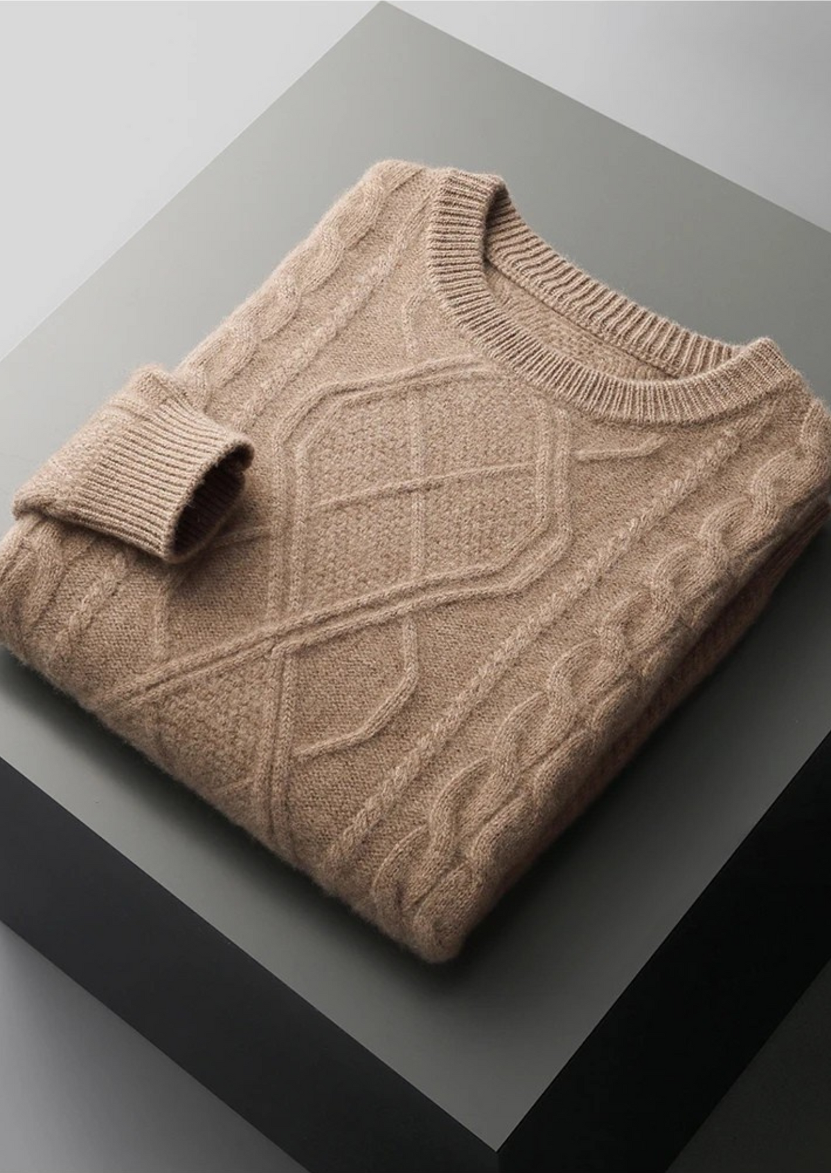Pure Extra-Fine Merino Wool Wintertime Crewneck | Portovelli