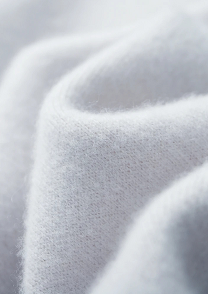 Premium Cashmere Two-Tone Zipper Hoodie | Portovelli