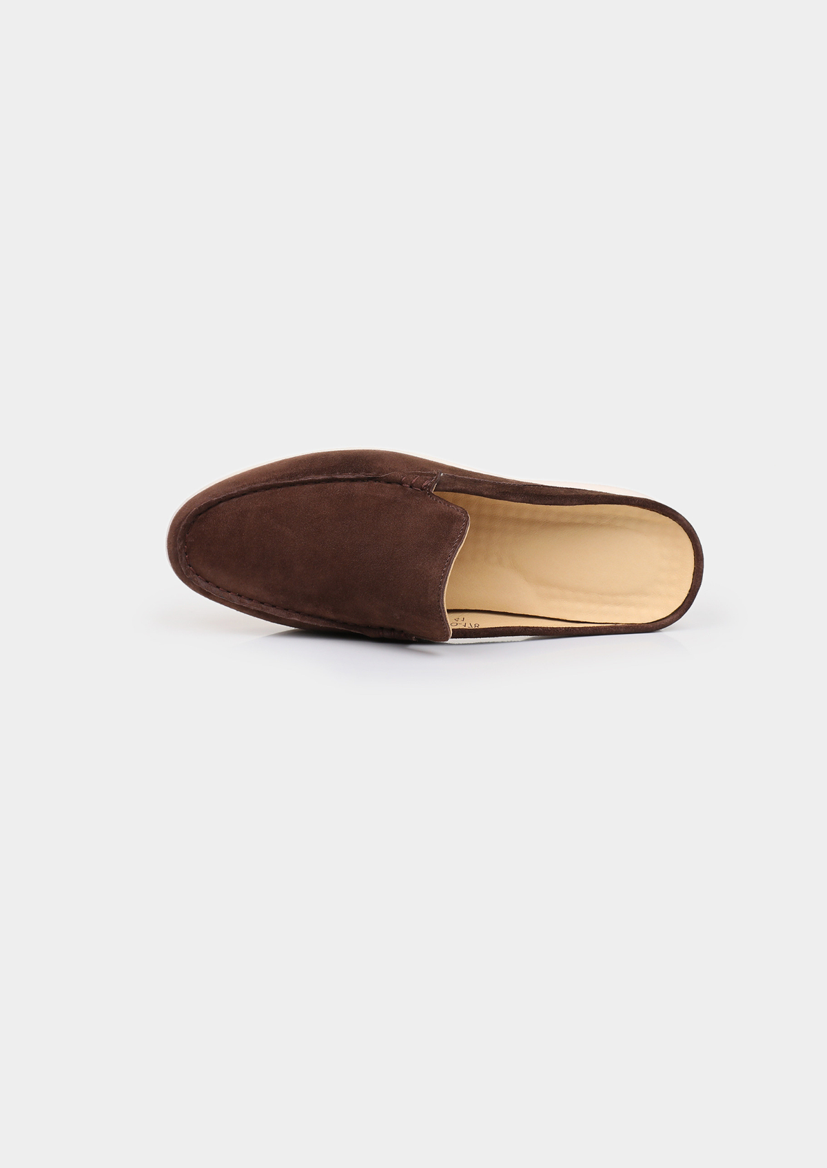 Coffee Marina Suede Slipper | Portovelli