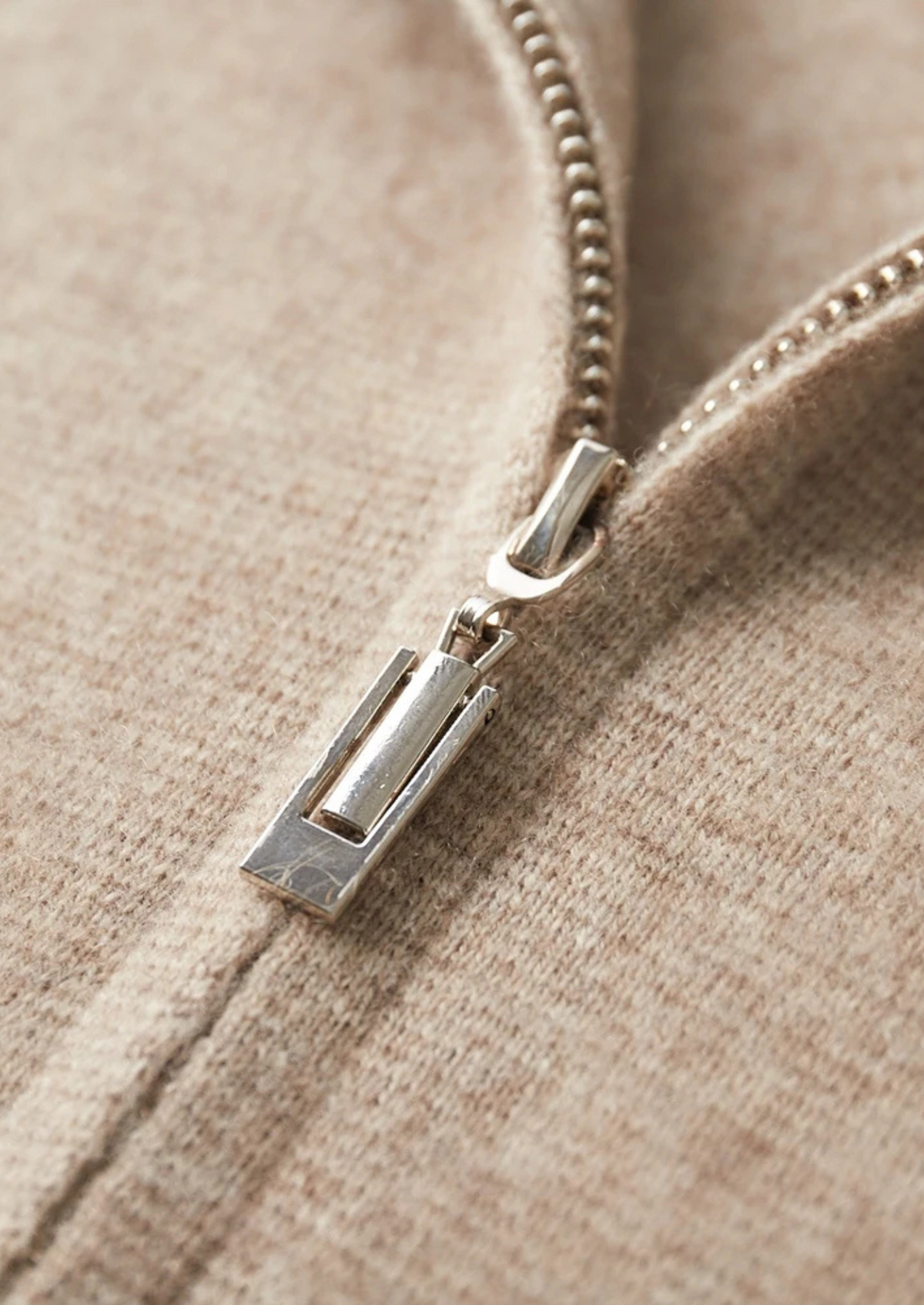 Premium Cashmere Zipper Cardigan | Portovelli