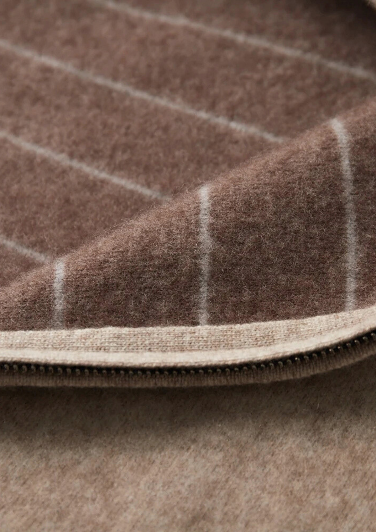 Premium Cashmere Two Tone Zip Cardigan | Portovelli