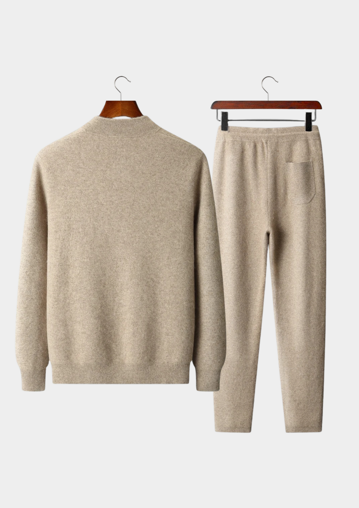 Premium Cashmere Sand Denis Leisure Set | Portovelli