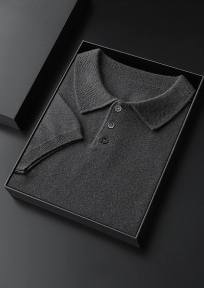Premium Cashmere Classic Polo Shirt | Portovelli
