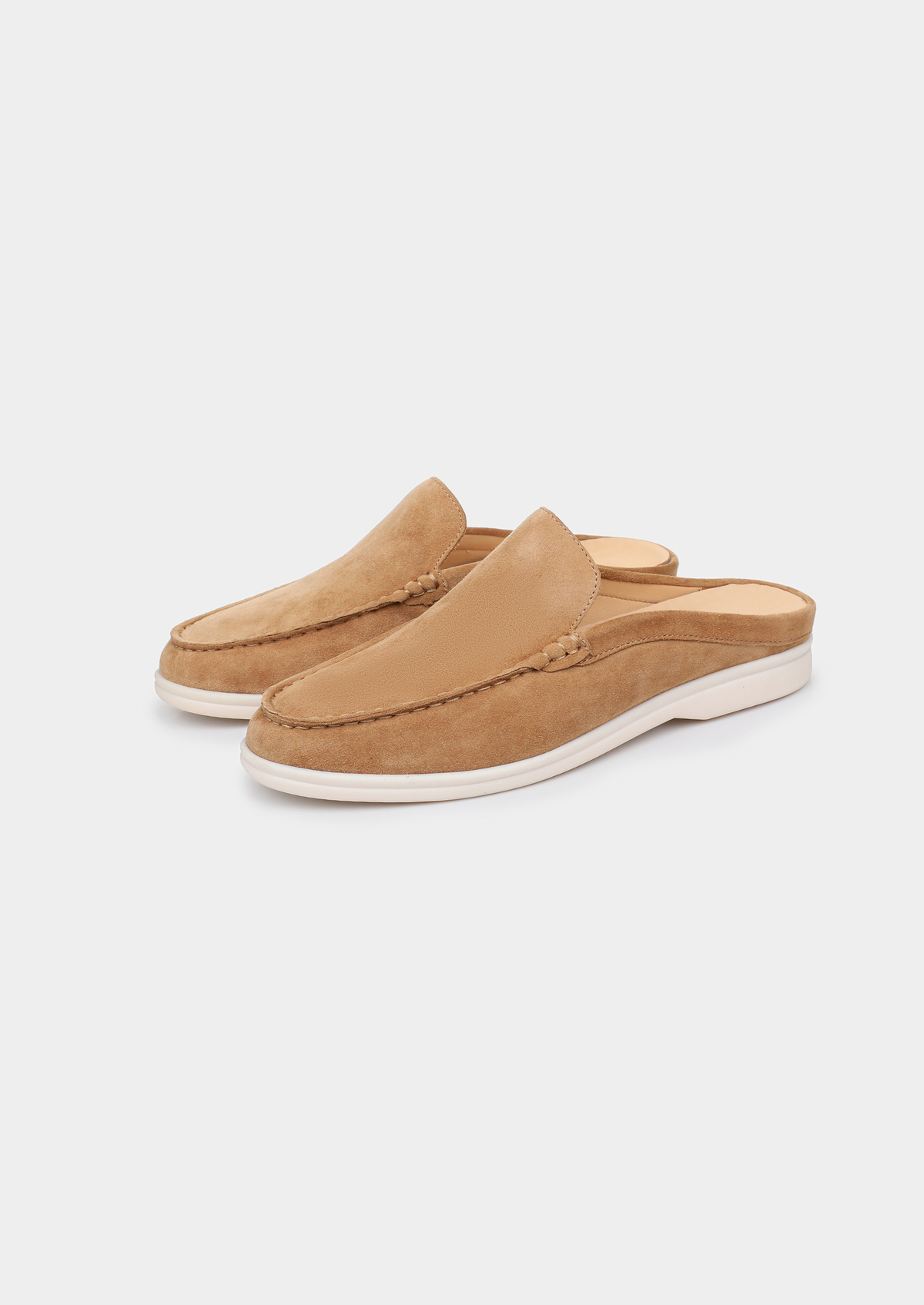 Caramel Marina Suede Slipper | Portovelli