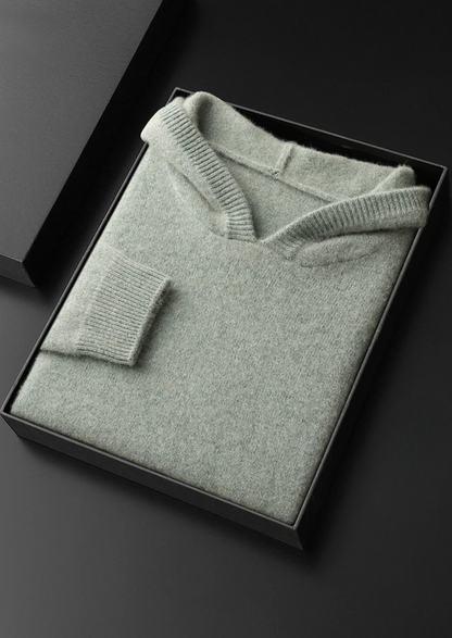 Premium Cashmere Leisure Hoodie | Portovelli
