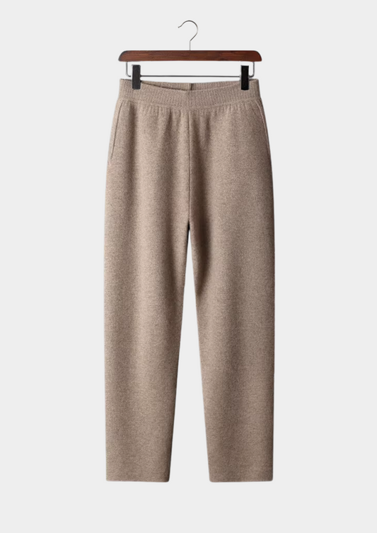 Premium Cashmere Straight Trousers | Portovelli