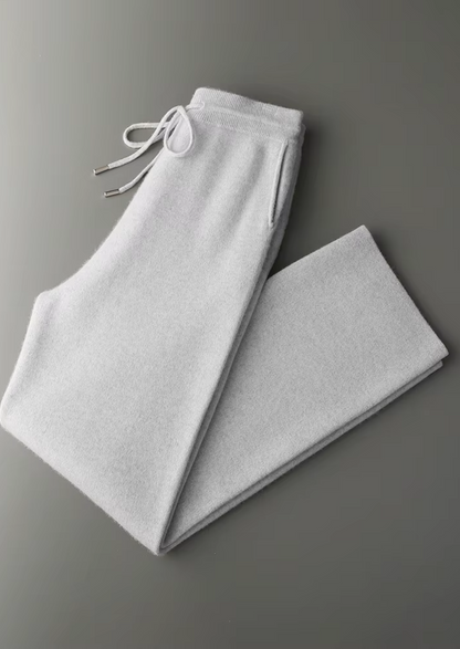 Premium Cashmere Relaxed Trousers | Portovelli