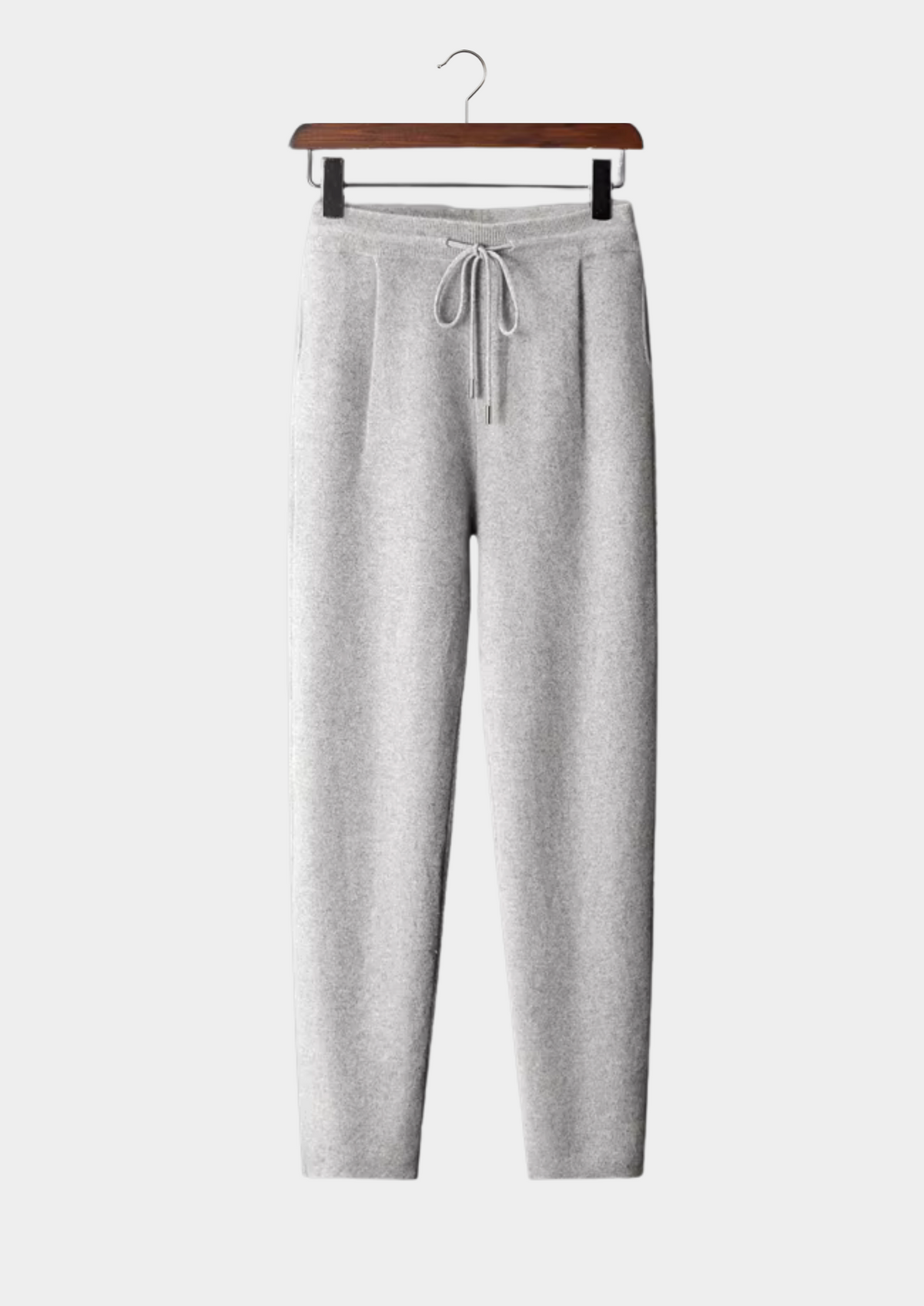 Premium Cashmere Pleated Trousers | Portovelli
