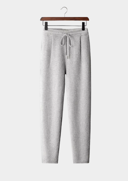 Premium Cashmere Pleated Trousers | Portovelli