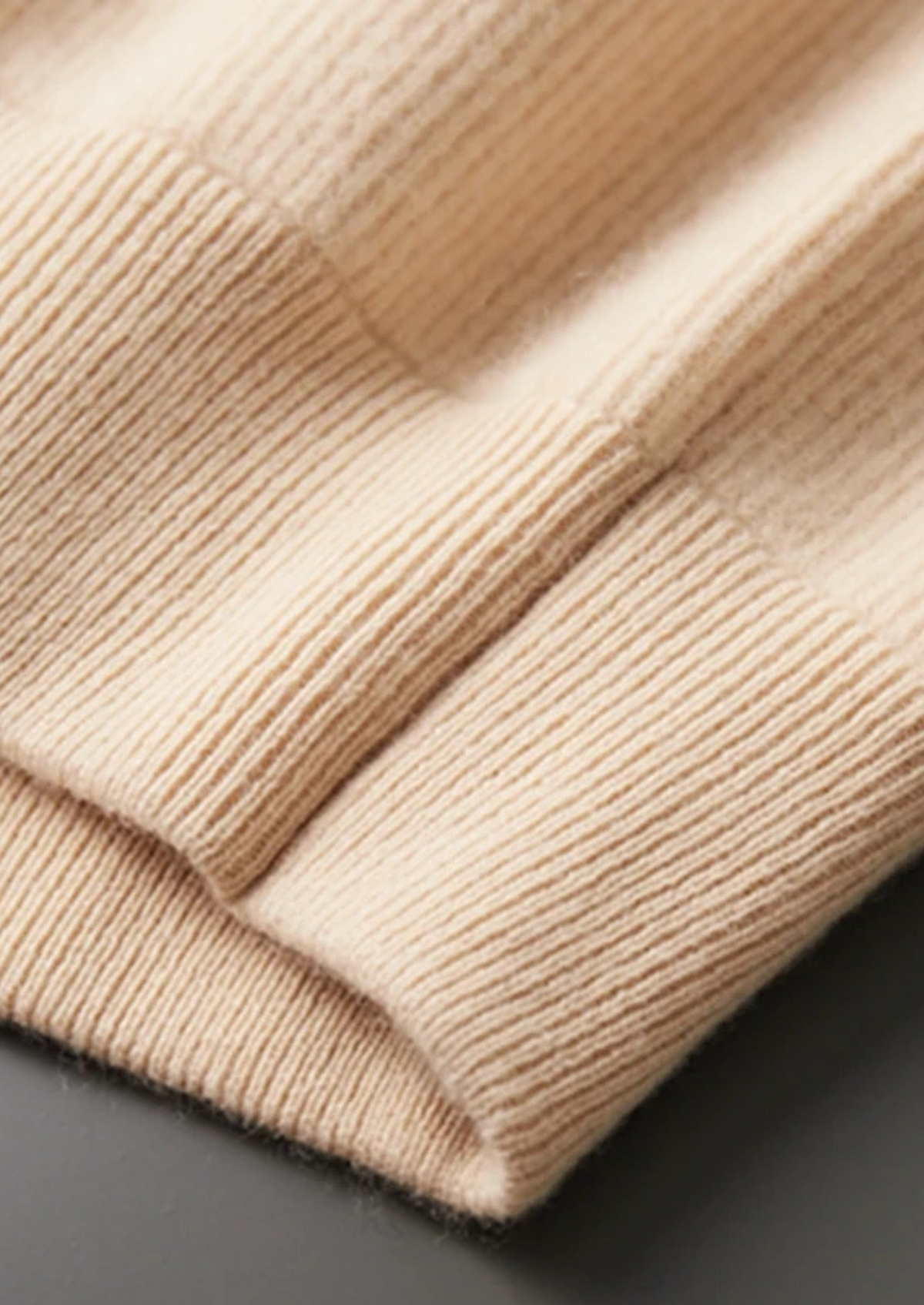 Pure Extra-Fine Merino Wool Ribbed Zip Cardigan | Portovelli