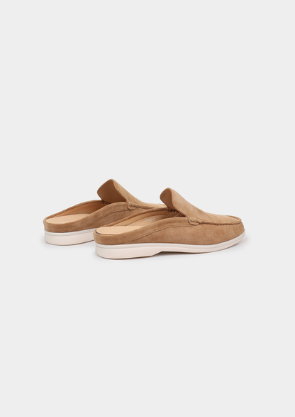 Caramel Marina Suede Slipper | Portovelli