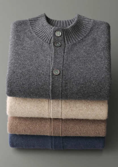 Premium Cashmere Button Cardigan | Portovelli