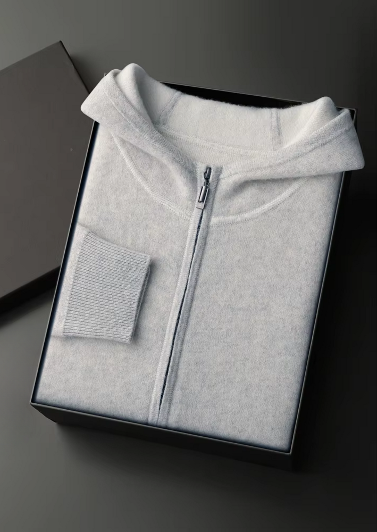 Premium Cashmere Light Gray Milano Leisure Set | Portovelli