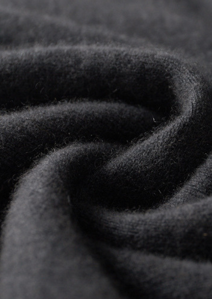 Pure Cashmere Dark Gray Dual Zip Cardigan | Portovelli