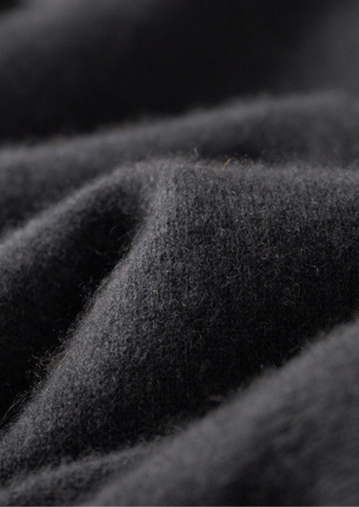 Pure Cashmere Dark Gray Dual Zip Cardigan | Portovelli