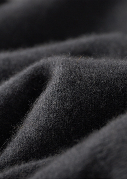Pure Cashmere Dark Gray Dual Zip Cardigan | Portovelli