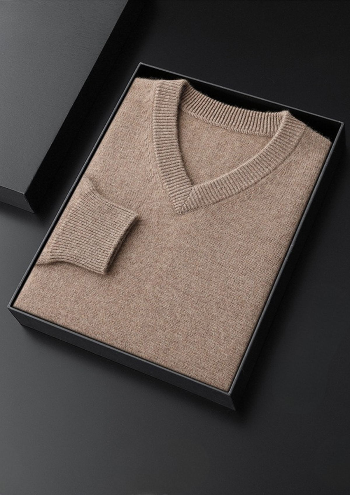 Pure Cashmere Essential V-Neck Sweater | Portovelli