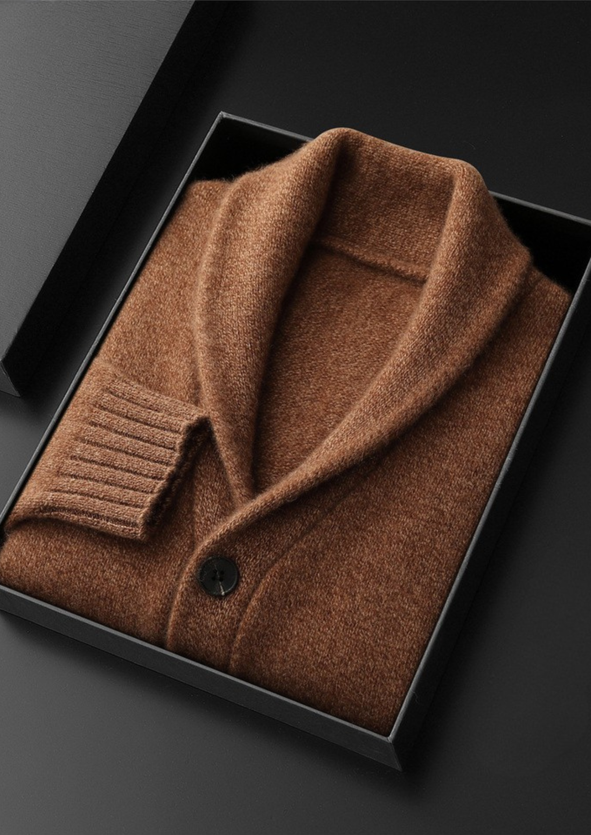 Pure Cashmere Shawl Collar Cardigan | Portovelli