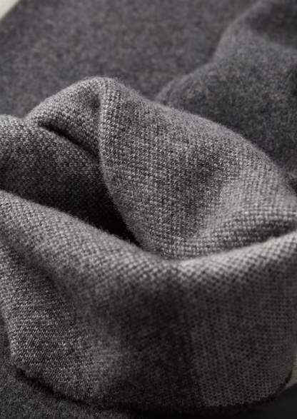 Pure Extra-Fine Merino Wool Wide Leisure Trousers | Portovelli