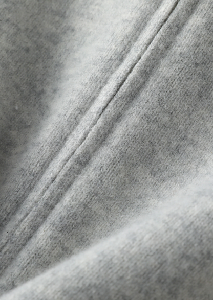 Pure Extra-Fine Merino Wool Light Gray Luzzo Set | Portovelli