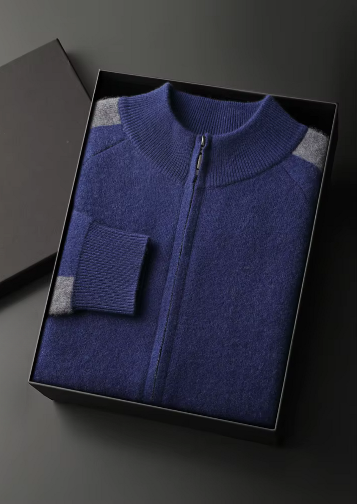 Premium Cashmere Navy Blue Torino Leisure Set | Portovelli