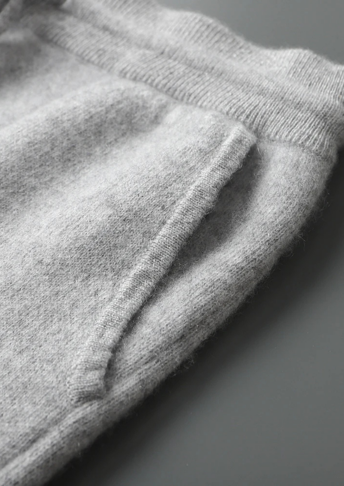 Premium Cashmere Light Gray Alain Leisure Set | Portovelli