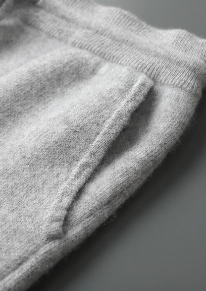 Premium Cashmere Light Gray Alain Leisure Set | Portovelli