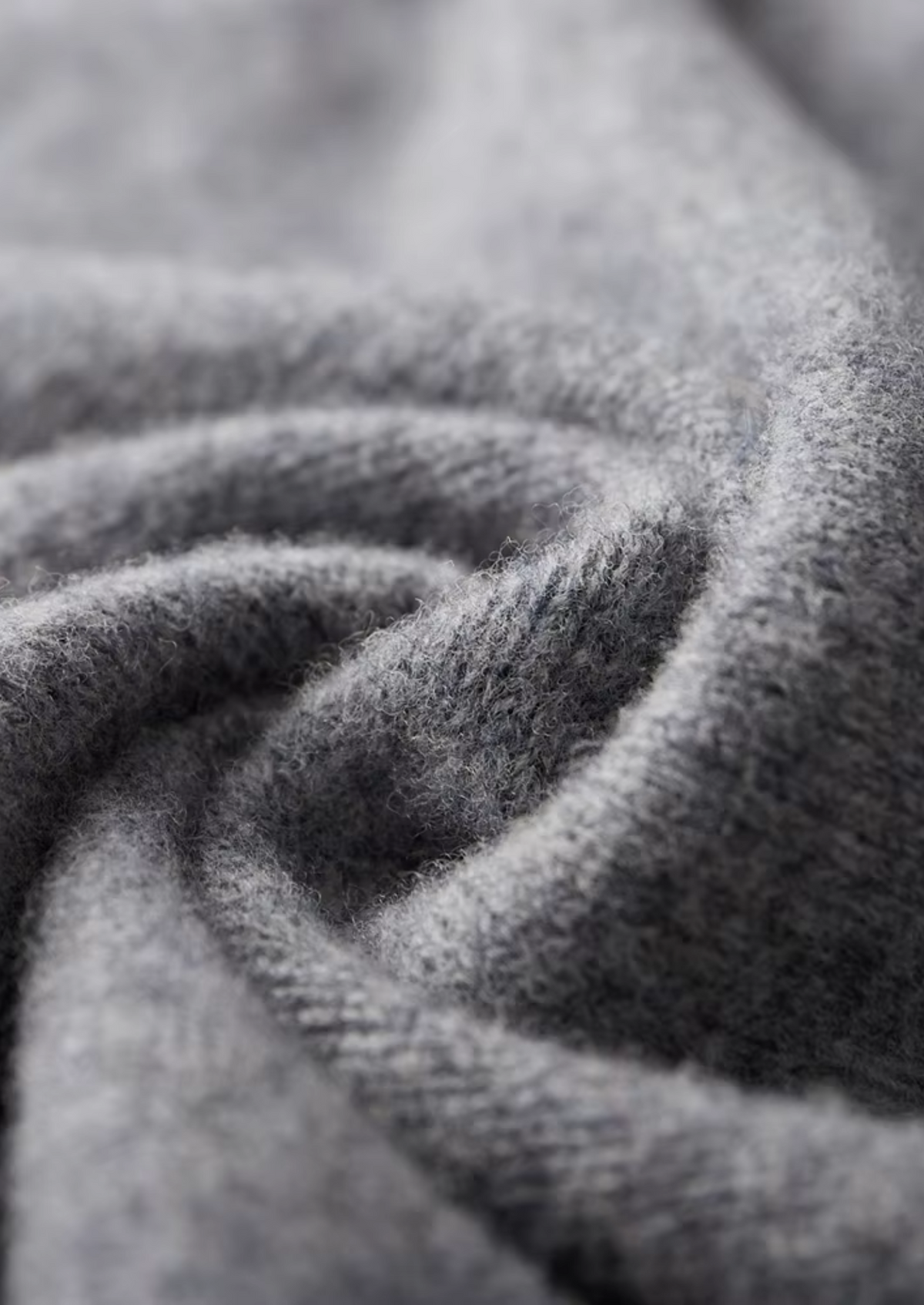 Pure Extra-Fine Merino Wool Two-Tone Zip Cardigan | Portovelli