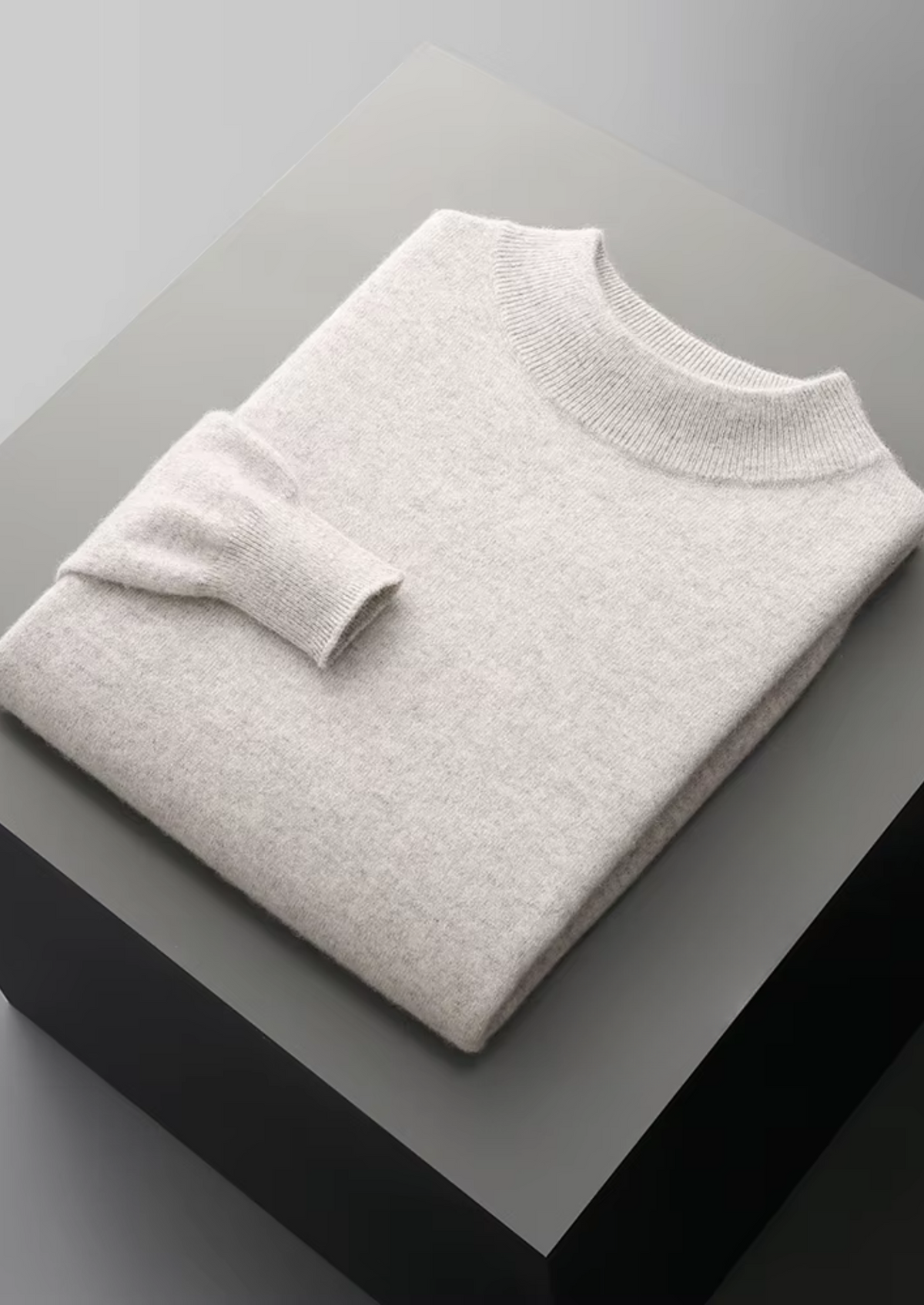 Pure Extra-Fine Merino Wool Classic Mockneck | Portovelli