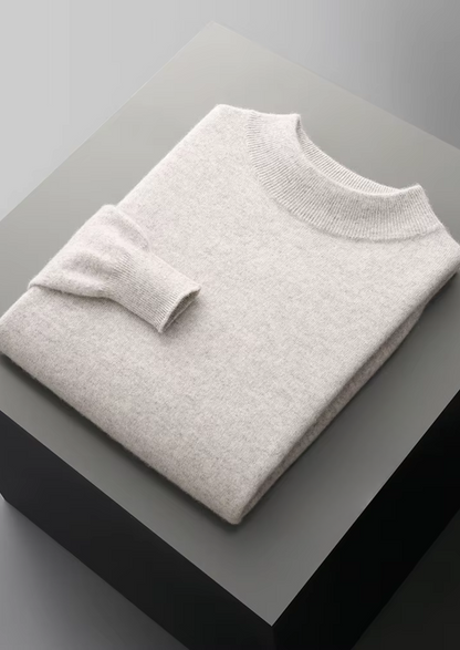 Pure Extra-Fine Merino Wool Classic Mockneck | Portovelli