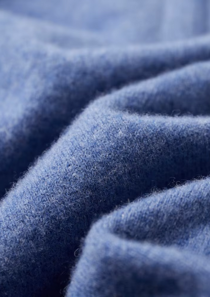 Pure Extra-Fine Merino Wool Half Zip Polo | Portovelli