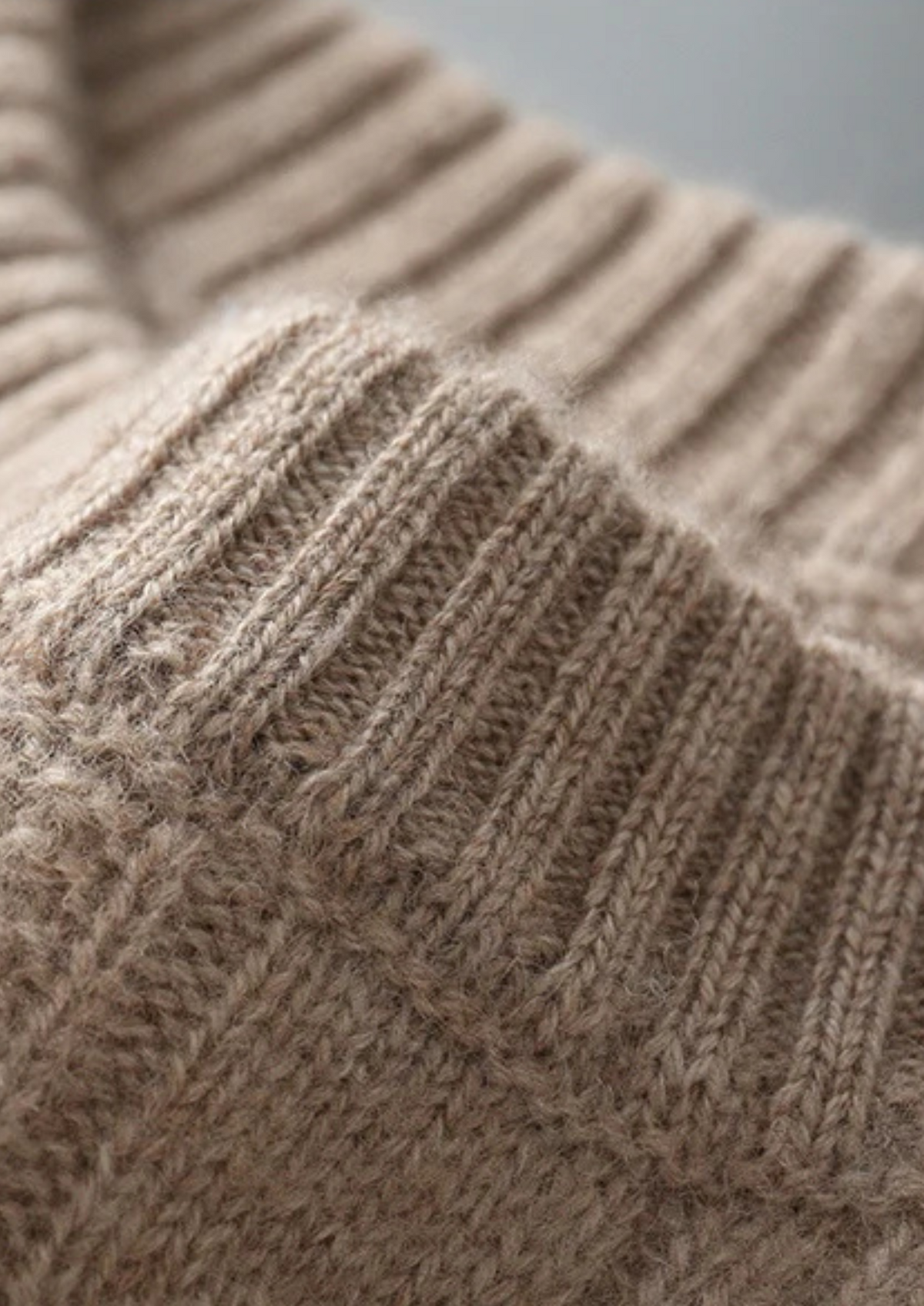Pure Extra-Fine Merino Wool Cable Crewneck | Portovelli