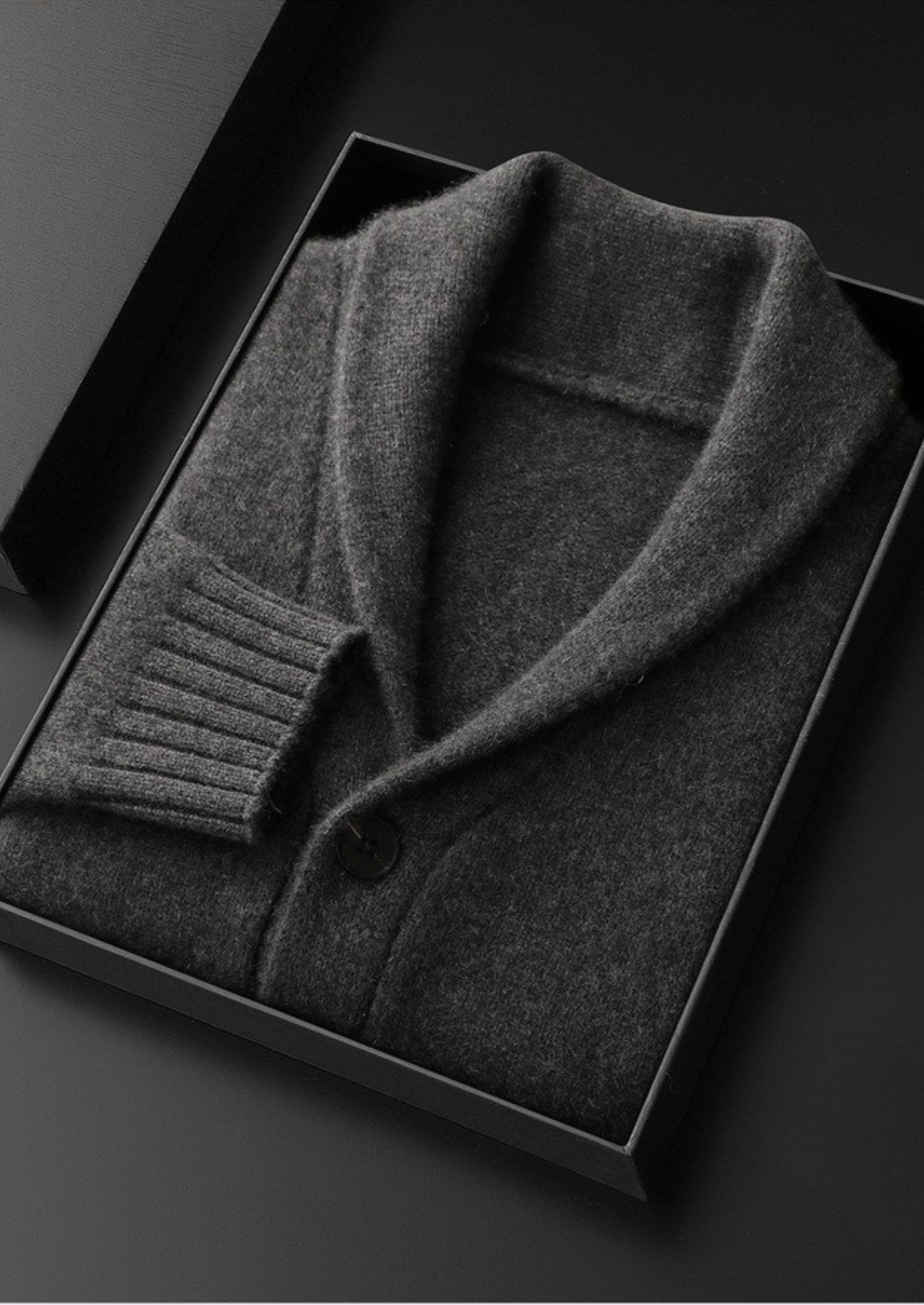 Pure Cashmere Shawl Collar Cardigan | Portovelli