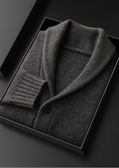 Pure Cashmere Shawl Collar Cardigan | Portovelli