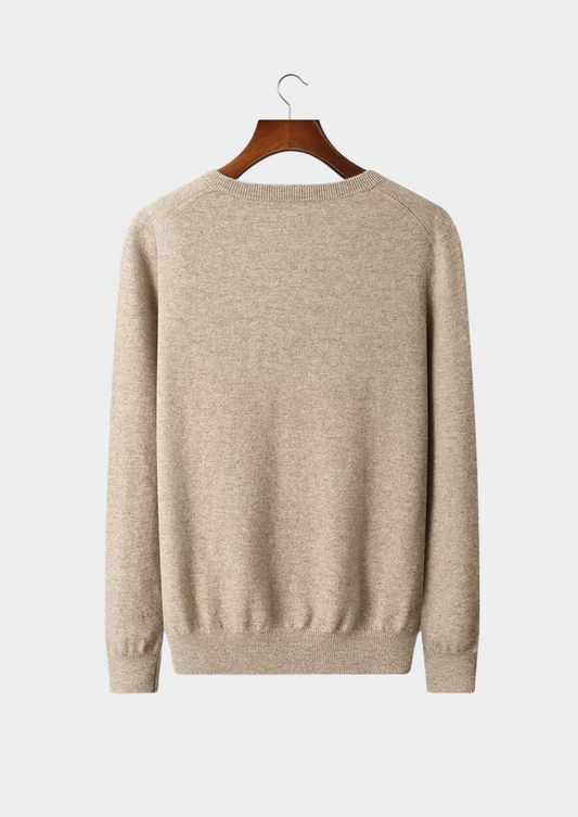Pure Extra-Fine Merino Wool Classic V-Neck Sweater | Portovelli