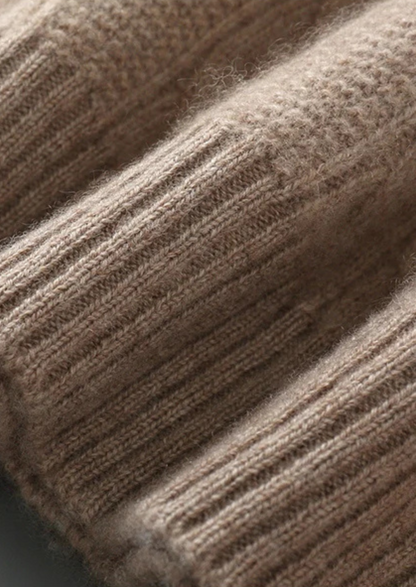 Pure Extra-Fine Merino Wool Cable Crewneck | Portovelli