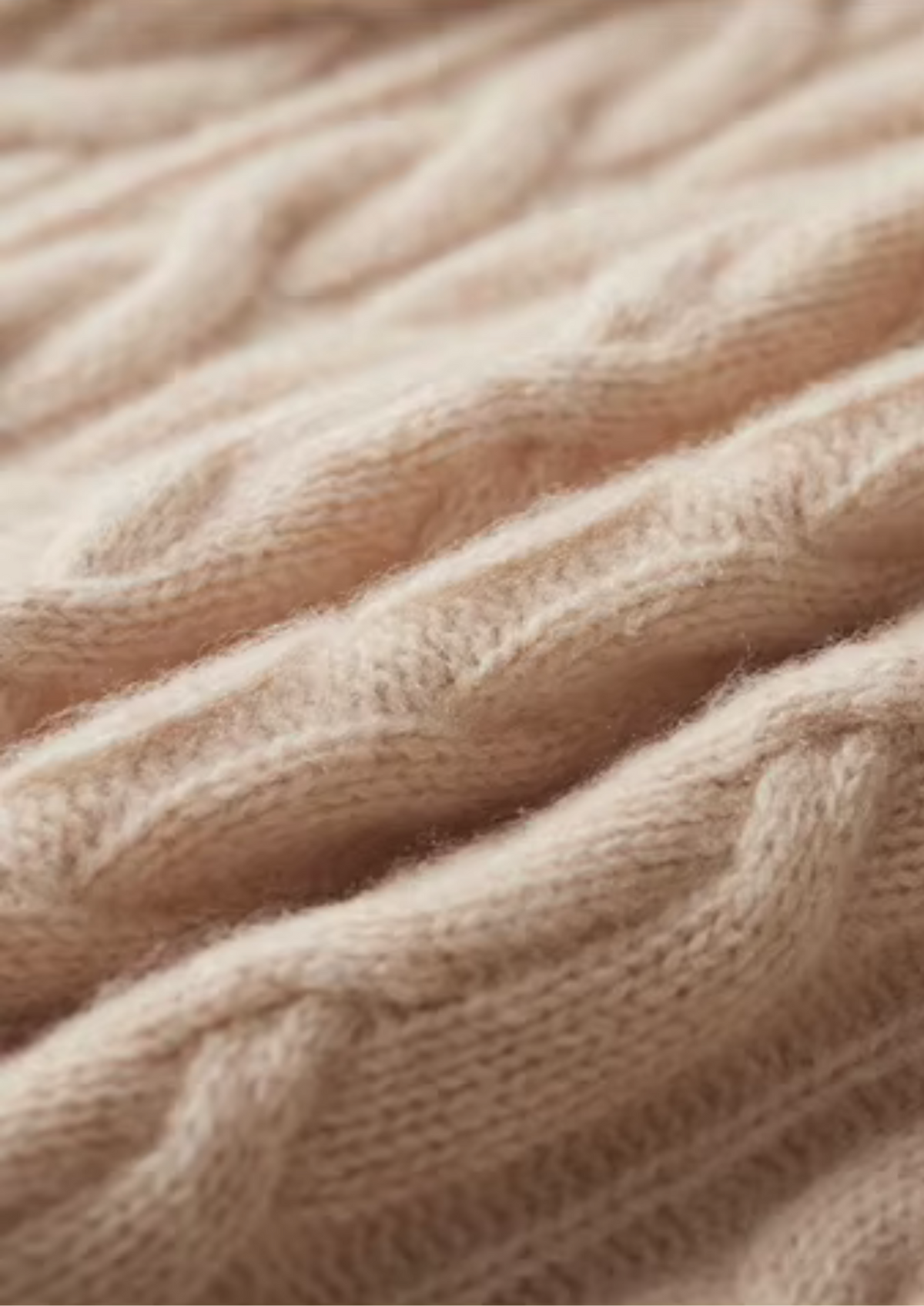 Pure Extra-Fine Merino Wool Cable Knit Crewneck | Portovelli