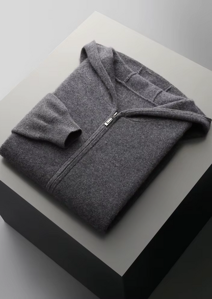 Pure Extra-Fine Merino Wool Dark Gray Arvo Set | Portovelli