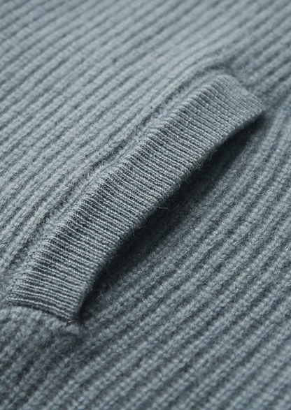 Premium Cashmere Ribbed Cardigan | Portovelli
