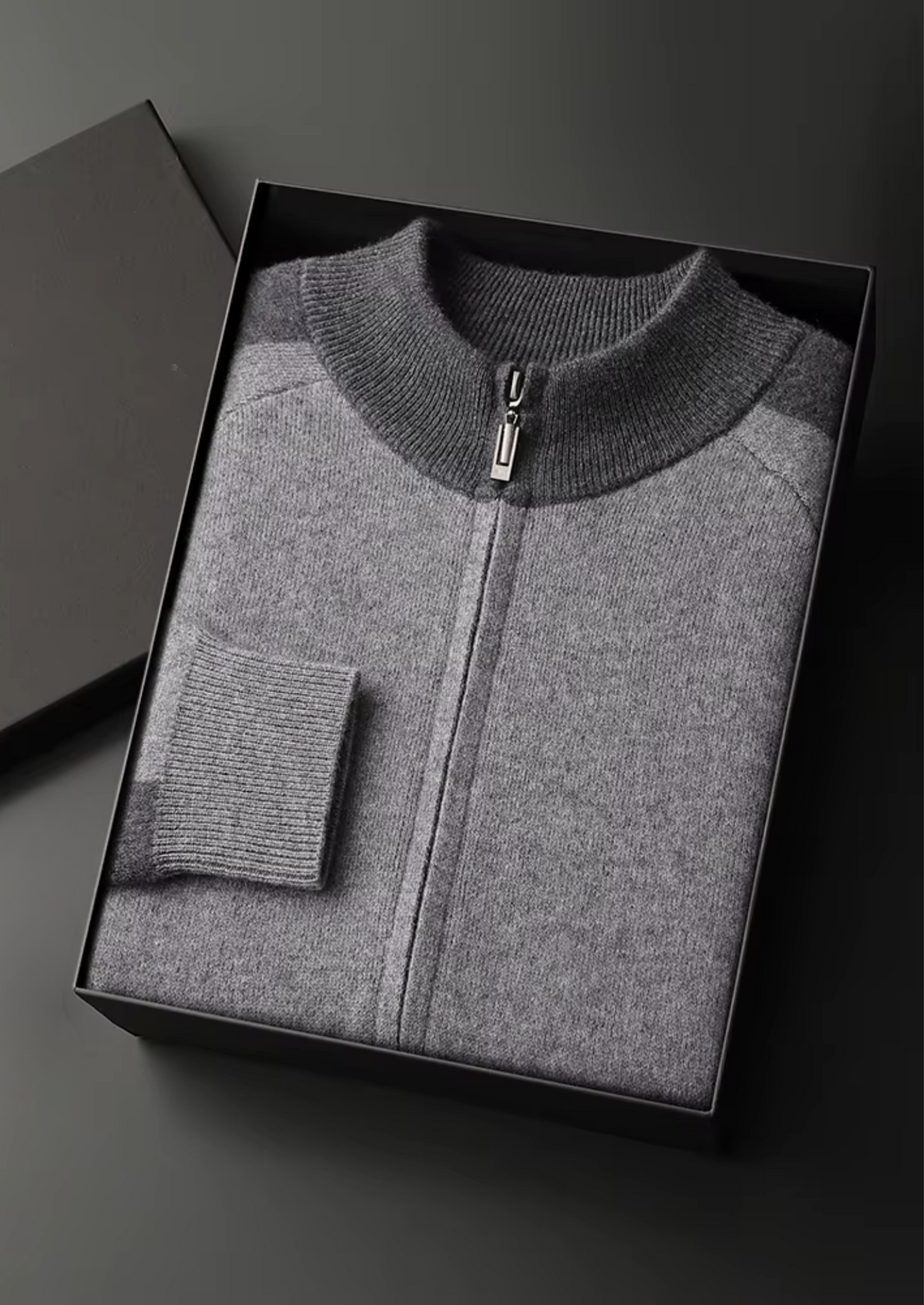 Premium Cashmere Dark Gray Torino Leisure Set | Portovelli